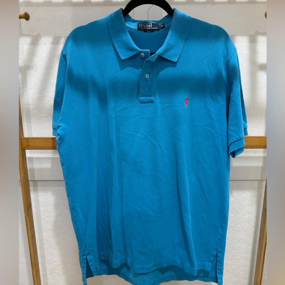 Polo by Ralph Lauren Men's Teal Polo Shirt